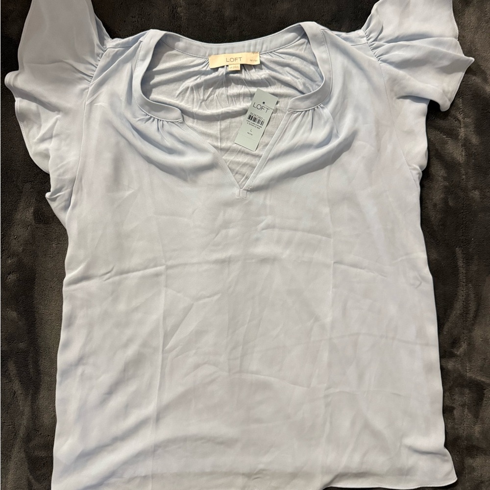 LOFT Soft Blue Women's Blouse